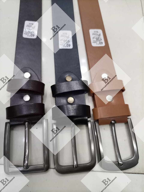 35mm Dress Belt – Black, Brown & Golden (Size 40 to 50)