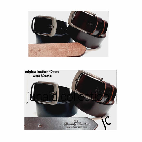 Classic Black Belt – 35mm (Waist Size 30 to 46 / #40 to 50)
